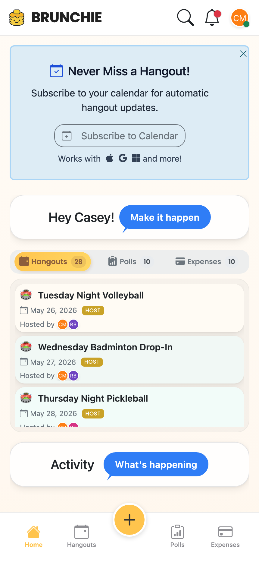 One link, one answer — date and venue decided without the reply-all thread